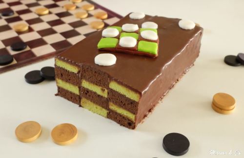 cake damier chocolat pistache_2
